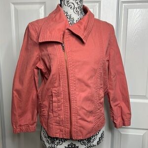 Hurley Light Pink Asymmetrical Jacket S